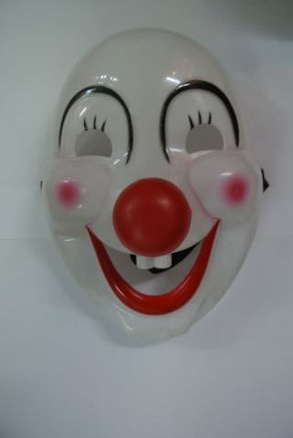 Masker clown wit-0
