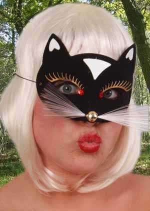 Oogmasker kat luxe zwart klein-0