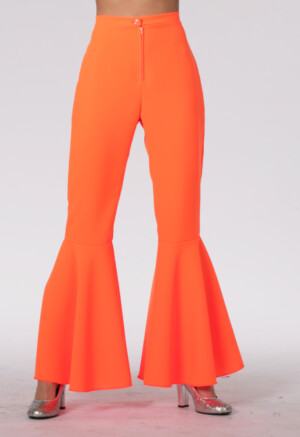 Hippie broek neon oranje-0
