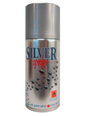 Decor spray metal zilver non-flamable mt. 150ml-0