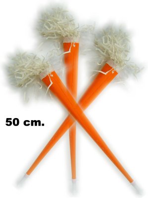 Feesttoeters oranje mt. 50 cm-0