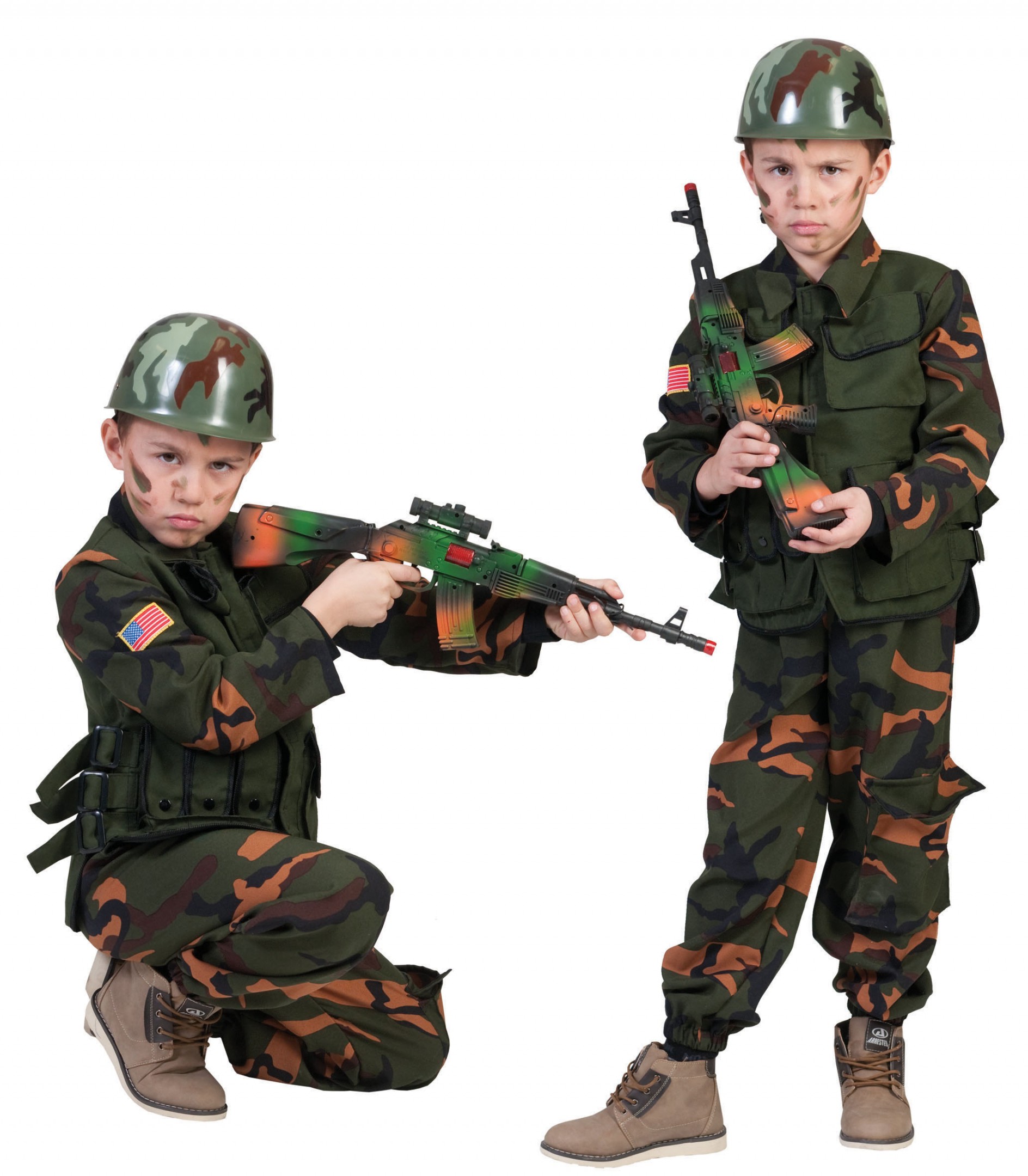 Beginner Obsessie Manieren Camouflage leger soldaat 164 - bij Party-Time.nl
