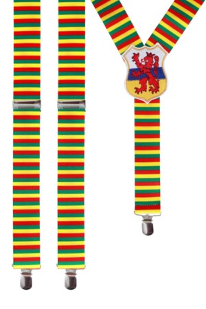 Bretels rood/geel/groen met wapen Limburg
