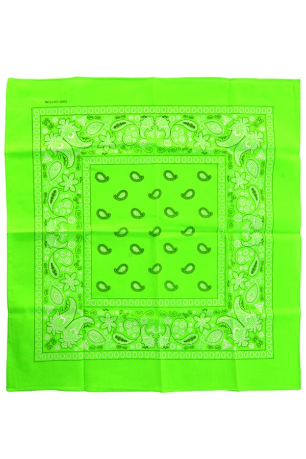 Bandana Fluor groen 53 x 53 cm