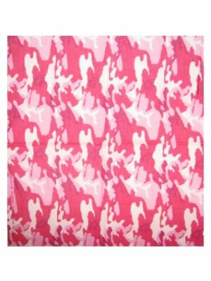 Bandana camouflage pink 59 x 59 cm