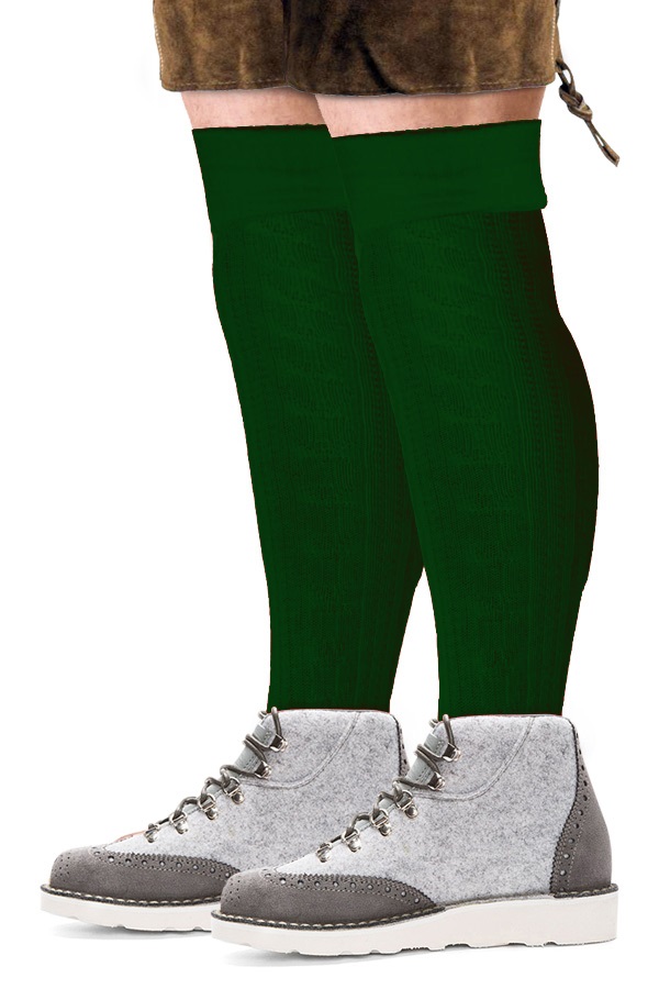 Tiroler sokken lang deluxe groen