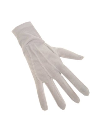 Witte handschoenen katoen de luxe (Sint) 1
