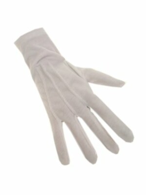 Witte handschoenen katoen de luxe (Sint)