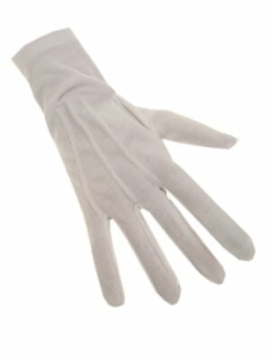 Witte handschoenen katoen de luxe (Sint)