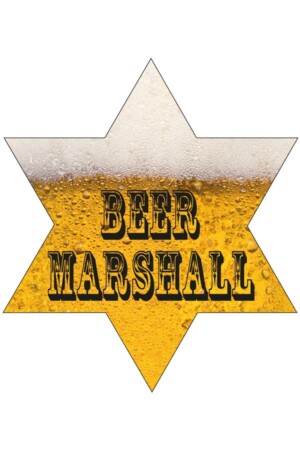 Sheriffster bier Marshall met lampjes