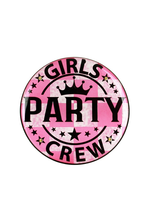 Buttons met verlichting Girls Party Crew 1