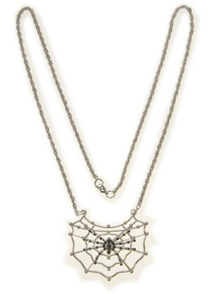 Collier spin in web zilver 1