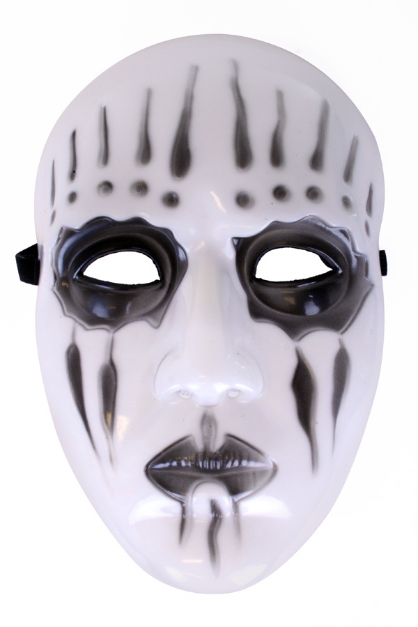 Masker mystery zwart/wit hard plastic