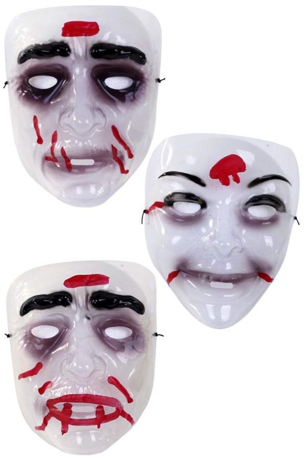 Masker zombie transparant 1