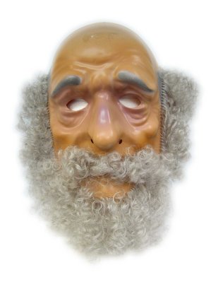 Masker abraham plastic met haar