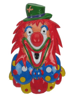 Clownsdeco groene hoed 27 x 43 cm