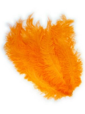 Floss veren oranje (Piet veren) ± 30cm