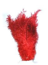 Floss veren rood (Piet veren) ± 30cm 1
