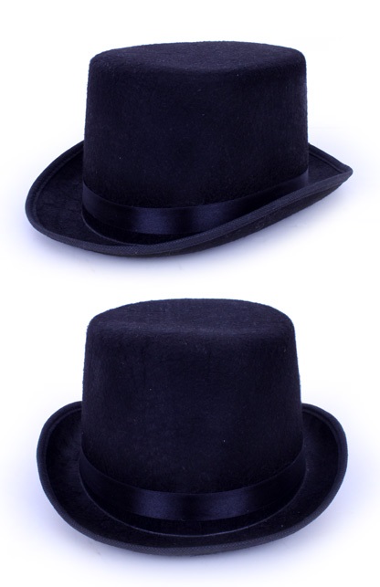 Hoge hoed zwart populair 1