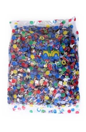 Confetti kantig bont 100 zakjes 100gr  A-kwaliteit