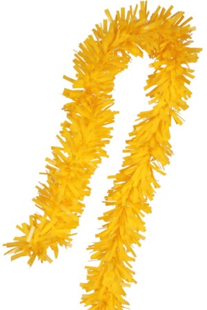 PVC folie draai guirlande geel 5 meter BRANDVEILIG