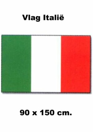 Vlag Italie 90 x 150 cm.