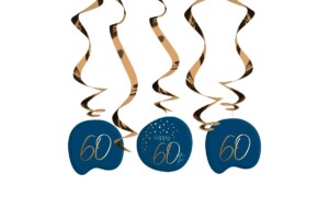 Swirl Garland Elegant True Blue 60 Year /5