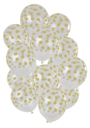 Fltx 12In/30cm Small dots gold /15