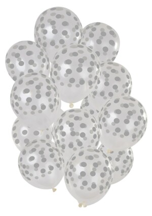 Fltx 12In/30cm Small dots silver /15