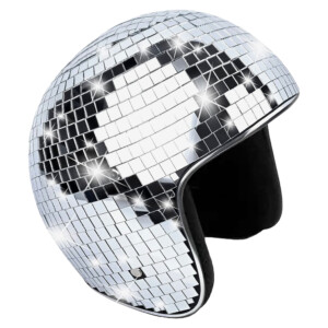 Helm met spiegeltjes